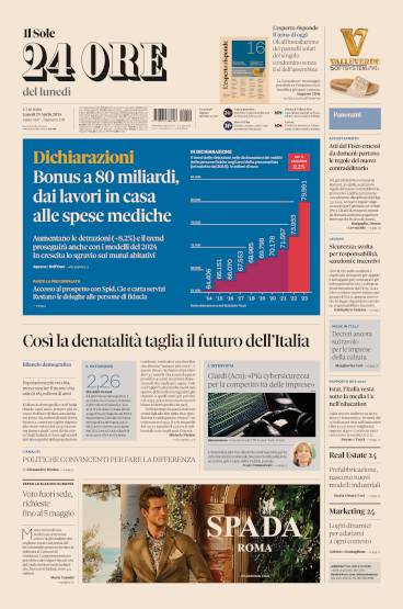 Prima-pagina-sole-24-ore-edizione-del-29-04-2024