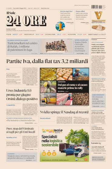 Prima-pagina-sole-24-ore-edizione-del-29-05-2024