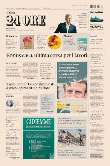 Prima-pagina-sole-24-ore-edizione-del-30-06-2024