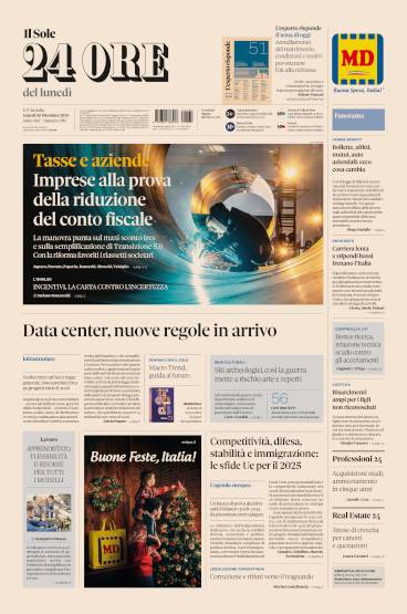 Prima-pagina-sole-24-ore-edizione-del-30-12-2024