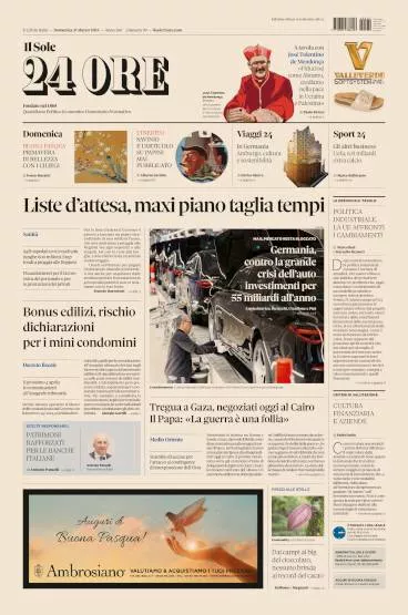 Prima-pagina-sole-24-ore-edizione-del-31-03-2024