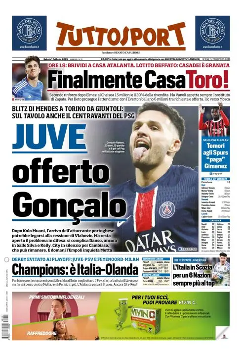 Prima-pagina-tutto-sport-edizione-di-oggi-01-02-2025