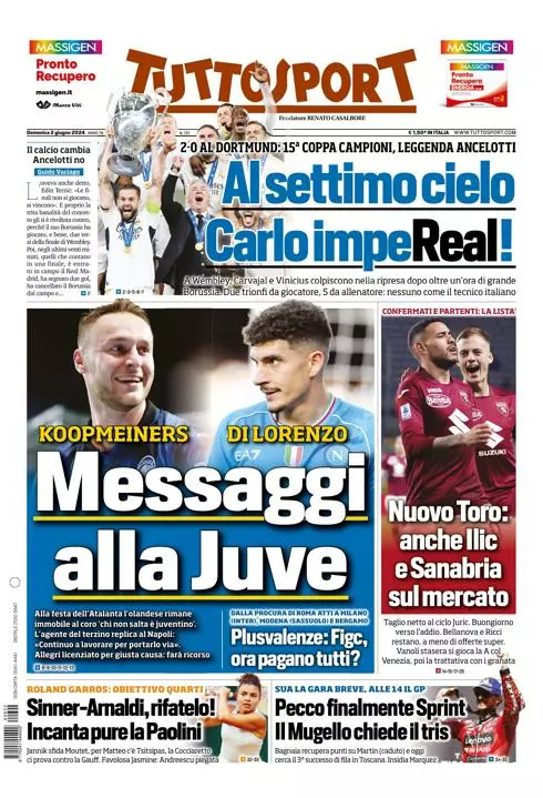 Prima-pagina-tutto-sport-edizione-di-oggi-02-06-2024