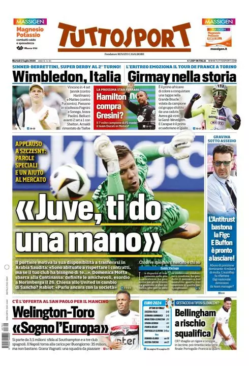 Prima-pagina-tutto-sport-edizione-di-oggi-02-07-2024