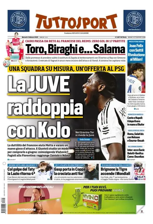 Prima-pagina-tutto-sport-edizione-di-oggi-04-02-2025