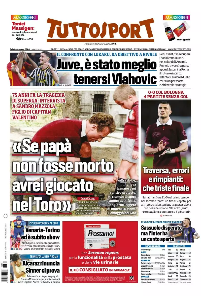 Prima-pagina-tutto-sport-edizione-di-oggi-04-05-2024