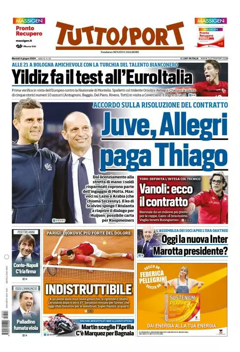 Prima-pagina-tutto-sport-edizione-di-oggi-04-06-2024