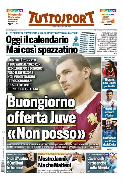 Prima-pagina-tutto-sport-edizione-di-oggi-04-07-2024