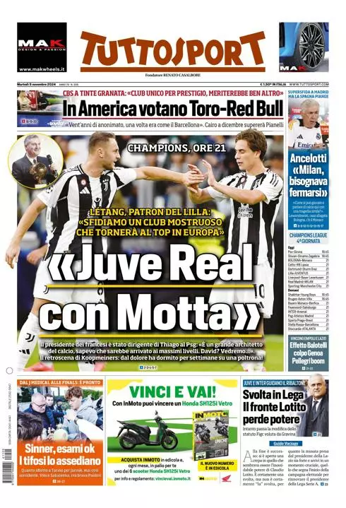 Prima-pagina-tutto-sport-edizione-di-oggi-05-11-2024