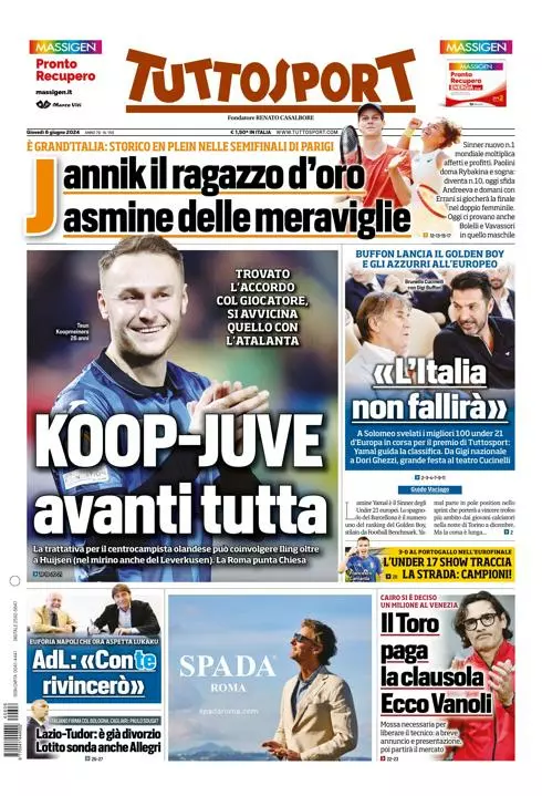 Prima-pagina-tutto-sport-edizione-di-oggi-06-06-2024