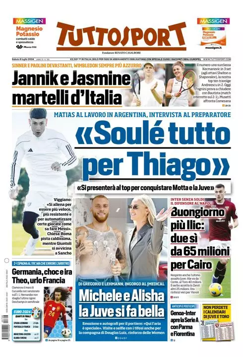 Prima-pagina-tutto-sport-edizione-di-oggi-06-07-2024