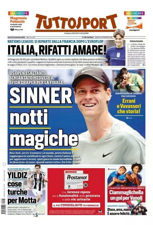 Prima-pagina-tutto-sport-edizione-di-oggi-06-09-2024