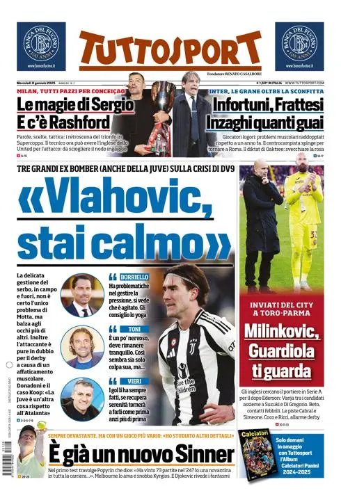 Prima-pagina-tutto-sport-edizione-di-oggi-08-01-2025