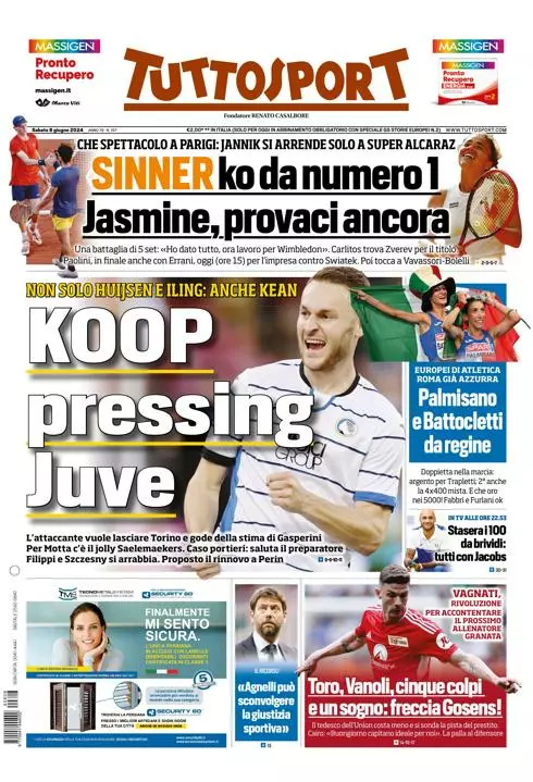 Prima-pagina-tutto-sport-edizione-di-oggi-08-06-2024