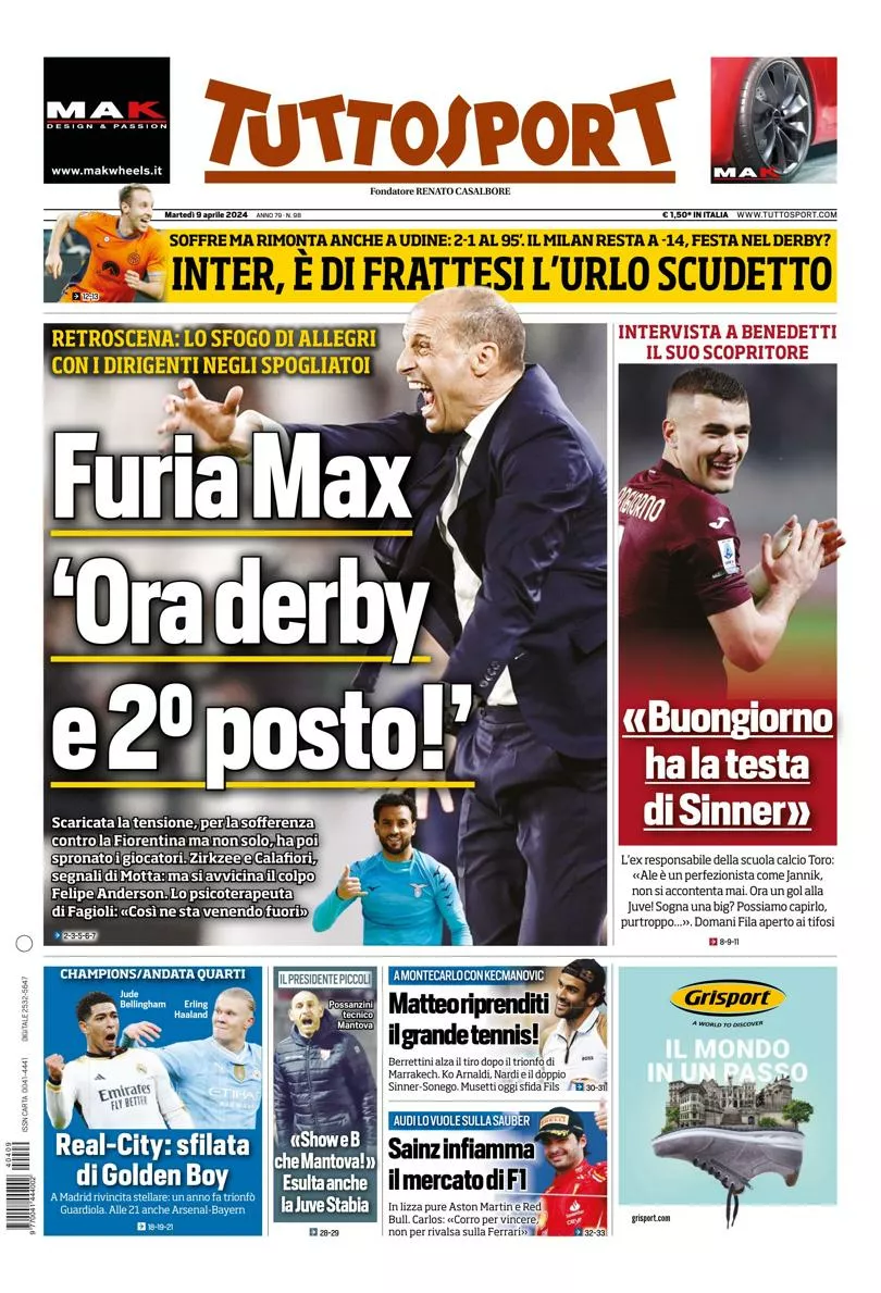 Prima-pagina-tutto-sport-edizione-di-oggi-09-04-2024