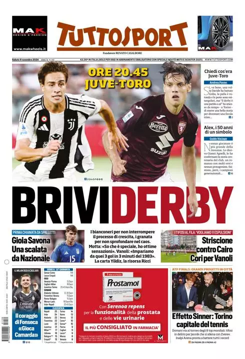 Prima-pagina-tutto-sport-edizione-di-oggi-09-11-2024