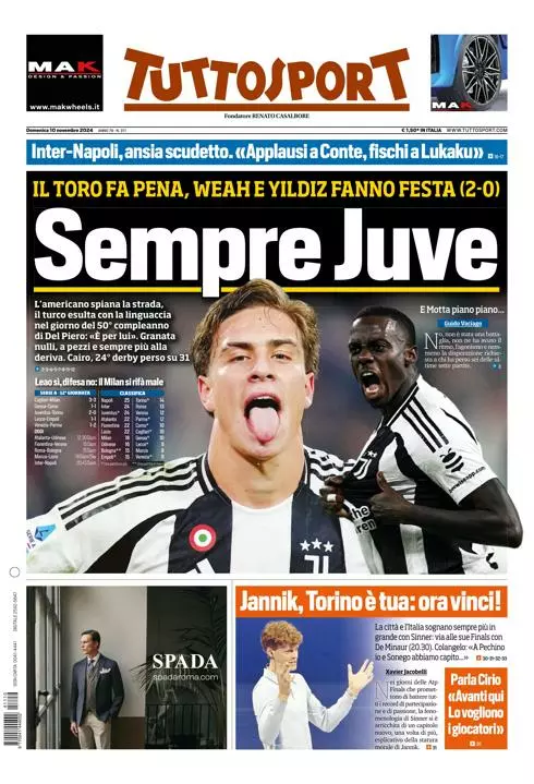 Prima-pagina-tutto-sport-edizione-di-oggi-10-11-2024