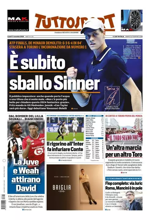 Prima-pagina-tutto-sport-edizione-di-oggi-11-11-2024