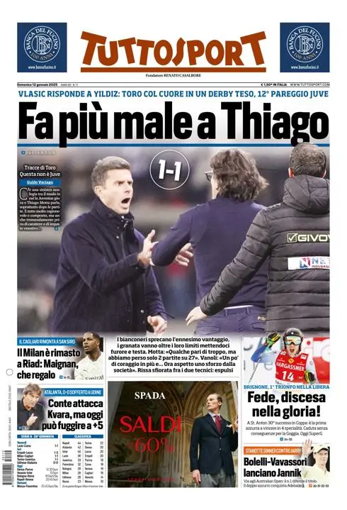 Prima-pagina-tutto-sport-edizione-di-oggi-12-01-2025