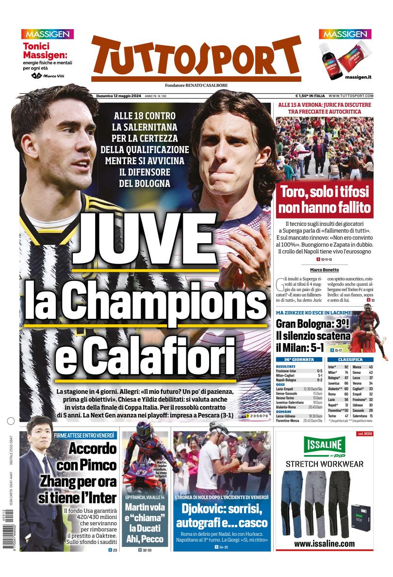 Prima-pagina-tutto-sport-edizione-di-oggi-12-05-2024