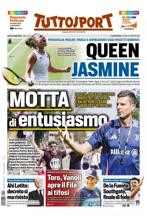 Prima-pagina-tutto-sport-edizione-di-oggi-12-07-2024