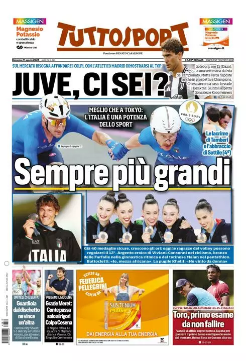 Prima-pagina-tutto-sport-edizione-di-oggi-12-08-2024