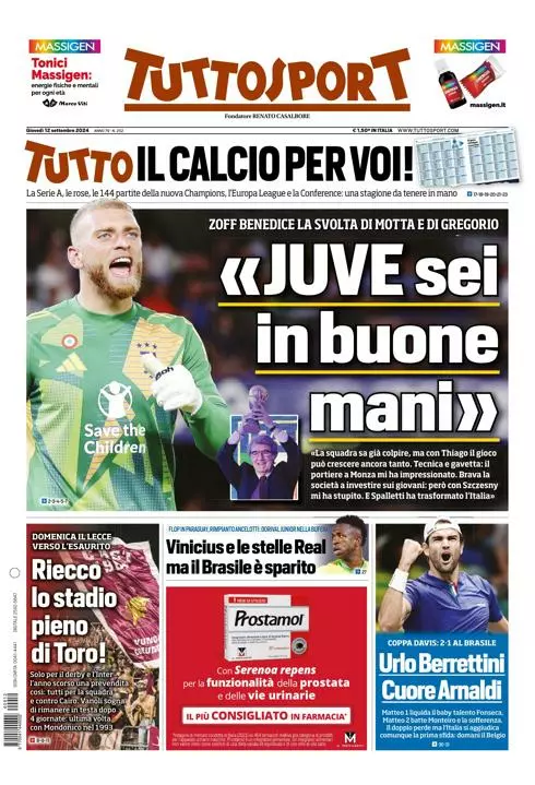 Prima-pagina-tutto-sport-edizione-di-oggi-12-09-2024