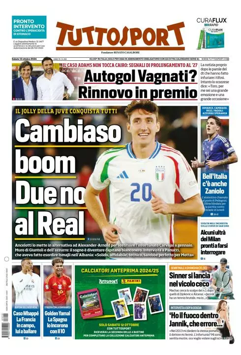 Prima-pagina-tutto-sport-edizione-di-oggi-12-10-2024