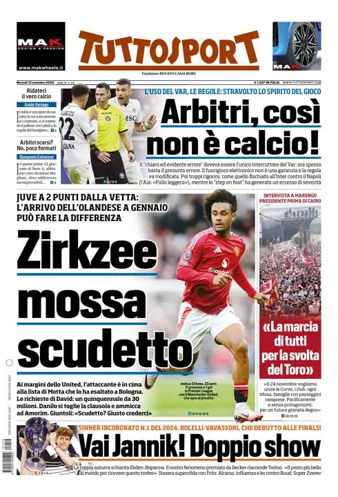 Prima-pagina-tutto-sport-edizione-di-oggi-12-11-2024