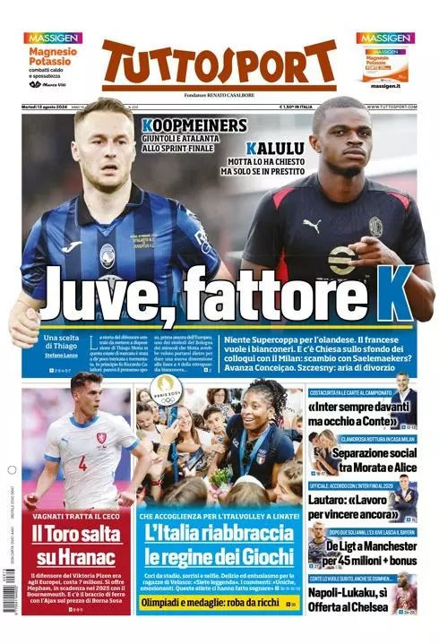 Prima-pagina-tutto-sport-edizione-di-oggi-14-08-2024