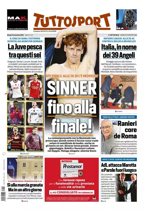 Prima-pagina-tutto-sport-edizione-di-oggi-14-11-2024