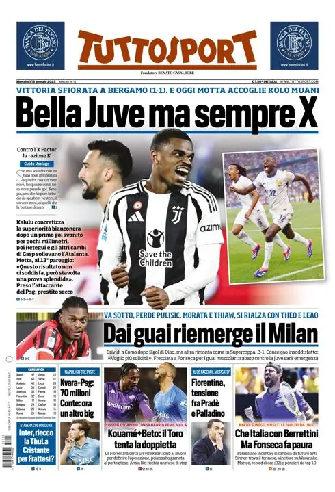 Prima-pagina-tutto-sport-edizione-di-oggi-15-01-2025