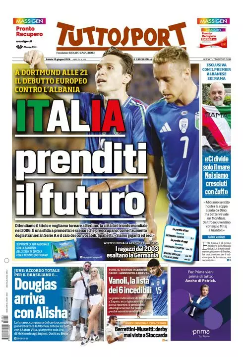 Prima-pagina-tutto-sport-edizione-di-oggi-15-06-2024