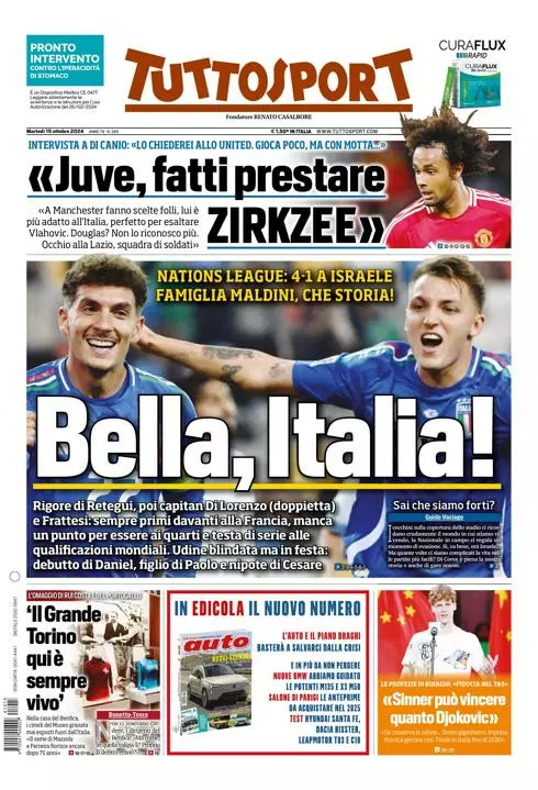 Prima-pagina-tutto-sport-edizione-di-oggi-15-10-2024