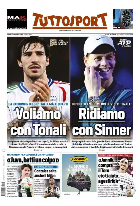 Prima-pagina-tutto-sport-edizione-di-oggi-15-11-2024