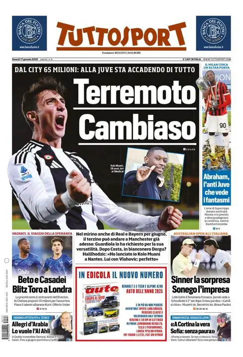 Prima-pagina-tutto-sport-edizione-di-oggi-17-01-2025