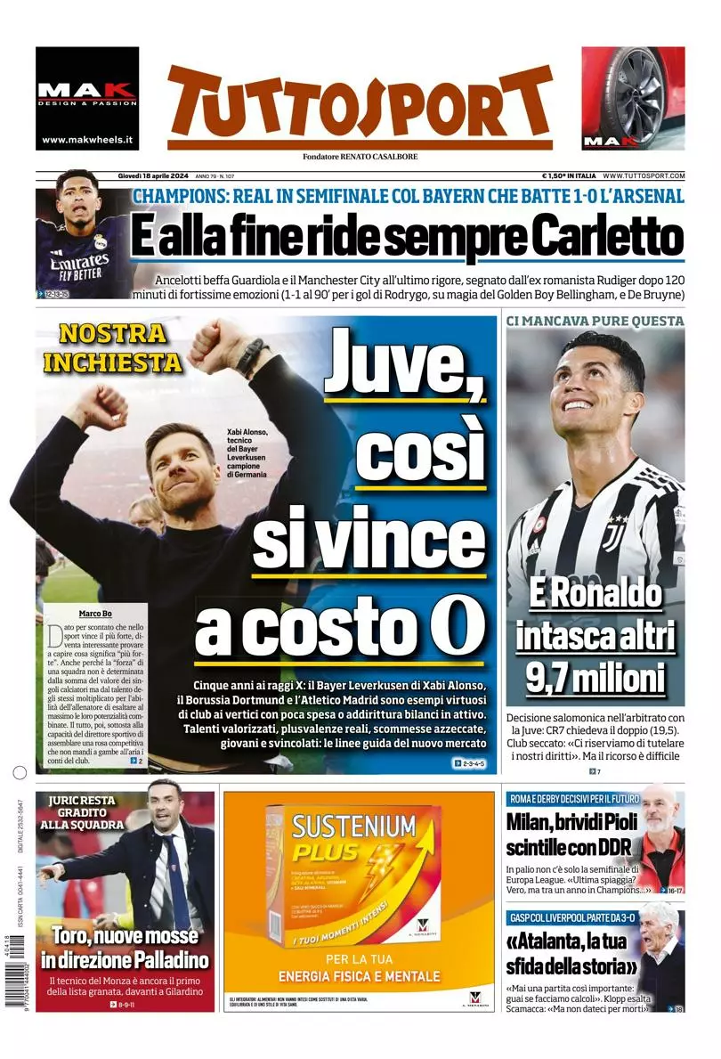 Prima-pagina-tutto-sport-edizione-di-oggi-18-04-2024