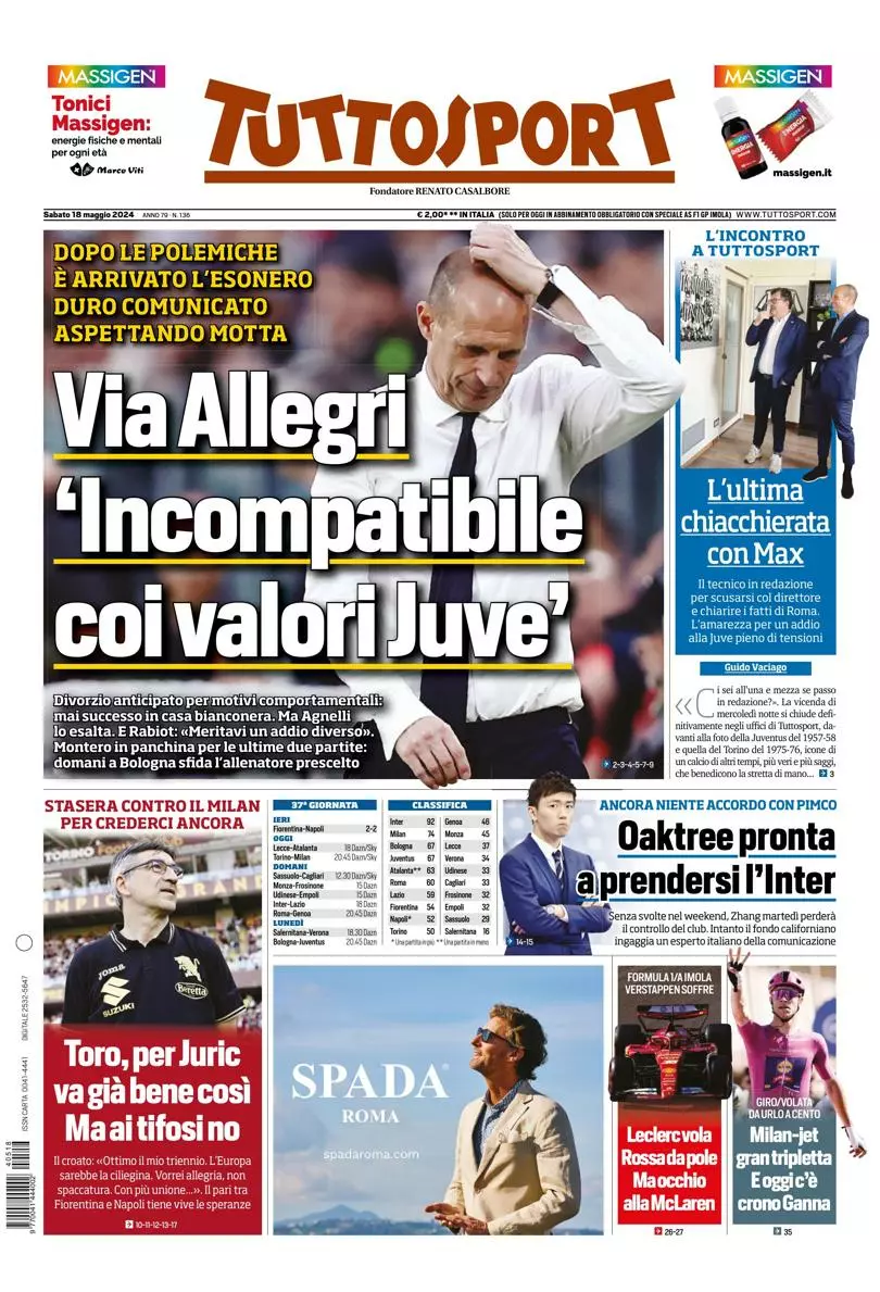 Prima-pagina-tutto-sport-edizione-di-oggi-18-05-2024