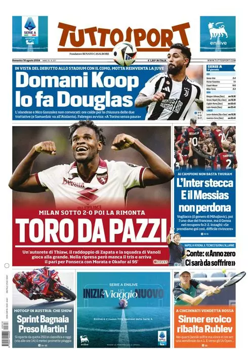 Prima-pagina-tutto-sport-edizione-di-oggi-18-08-2024