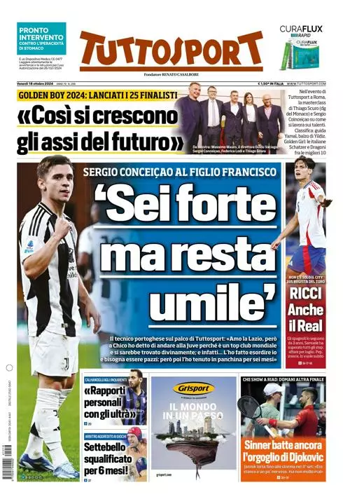 Prima-pagina-tutto-sport-edizione-di-oggi-18-10-2024