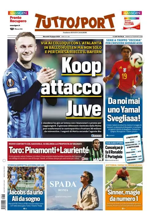 Prima-pagina-tutto-sport-edizione-di-oggi-19-06-2024