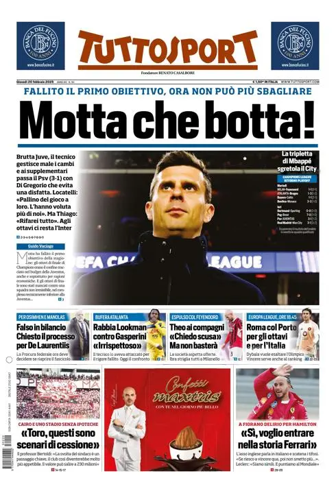 Prima-pagina-tutto-sport-edizione-di-oggi-20-02-2025