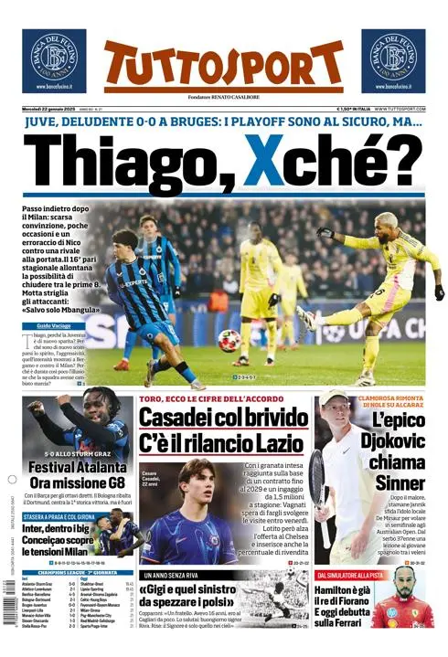 Prima-pagina-tutto-sport-edizione-di-oggi-22-01-2025