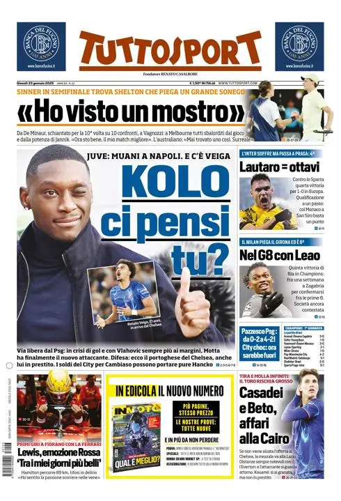 Prima-pagina-tutto-sport-edizione-di-oggi-23-01-2025