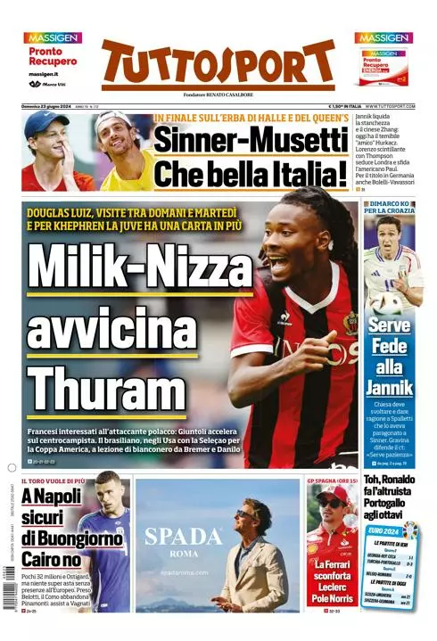 Prima-pagina-tutto-sport-edizione-di-oggi-23-06-2024