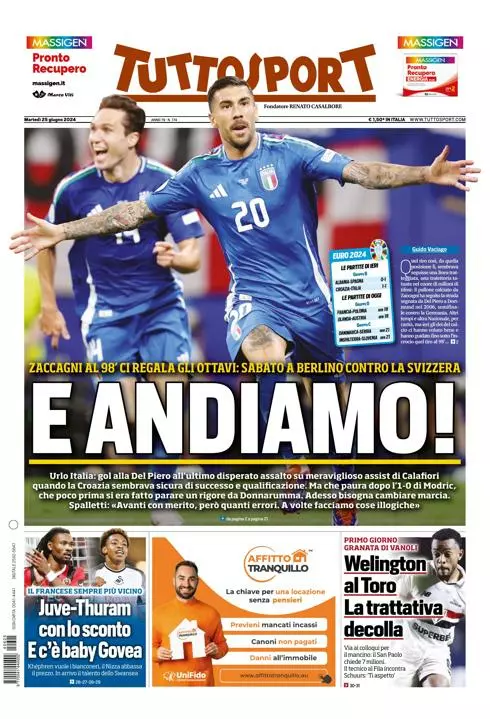 Prima-pagina-tutto-sport-edizione-di-oggi-25-06-2024