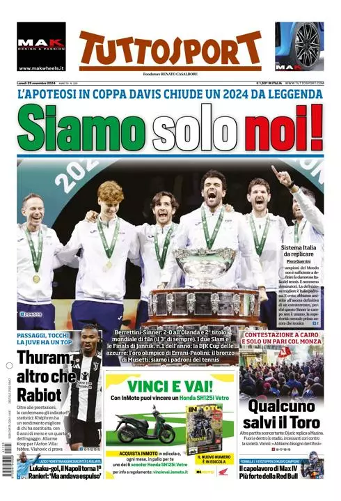 Prima-pagina-tutto-sport-edizione-di-oggi-25-11-2024