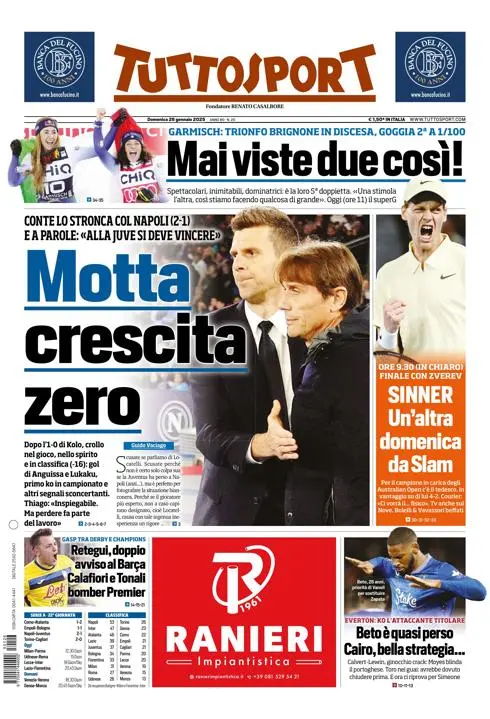 Prima-pagina-tutto-sport-edizione-di-oggi-26-01-2025