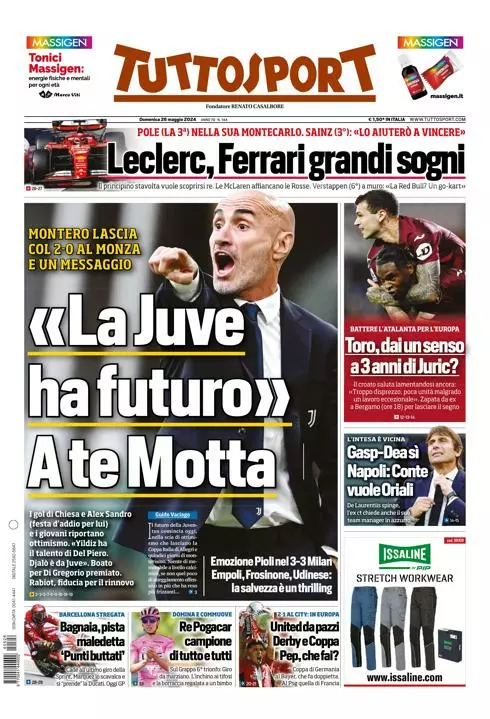 Prima-pagina-tutto-sport-edizione-di-oggi-26-05-2024