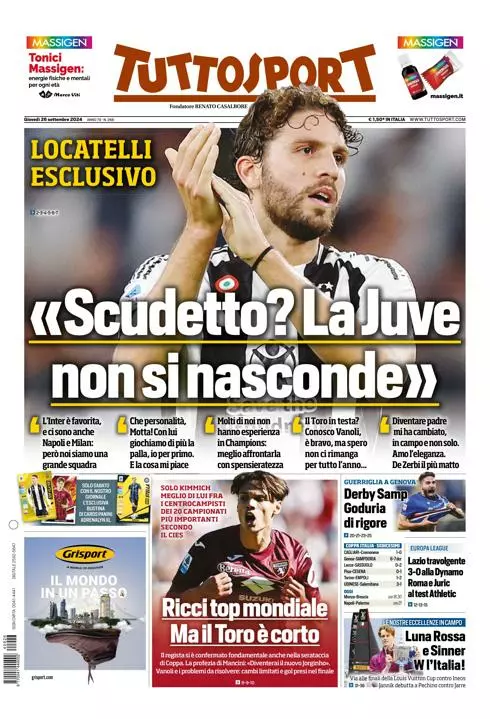 Prima-pagina-tutto-sport-edizione-di-oggi-26-09-2024